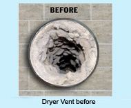 Clogger Dryer Vents Can Lead To Diminished Dryer Efficiency And To Fires
